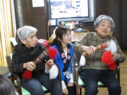 銭太鼓の共演