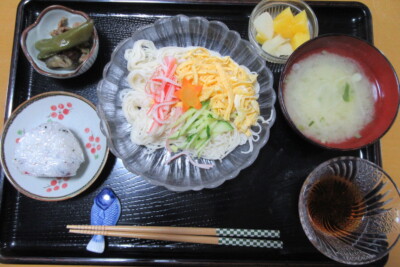 美味しそうなそうめん定食の出来上がり！！